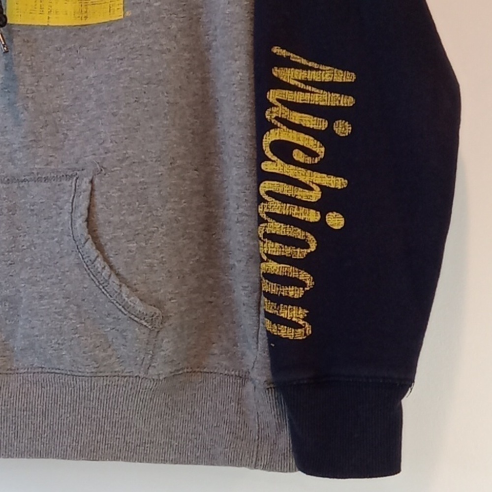 Colosseum Michigan Wolverines Funnel Neck Sweatshirt Men's Sz Med NICE! - Picture 5 of 16